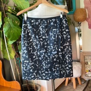 LOFT camouflage pencil skirt